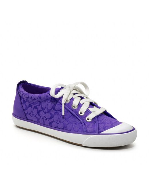 COACH Purple Barrett Sneaker