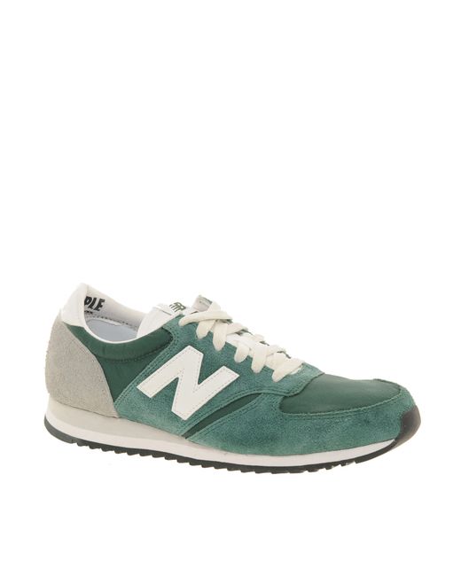 New Balance Suede 420 Green Vintage Trainers | Lyst