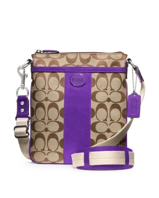 COACH Signature Swing Pack in Brown