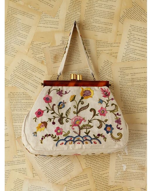 Buy Misty Pink Hand Embroidery Purse Hand Bag Clutch Flowers Embroidered  Textile Art Country Flowers Online in India - Etsy