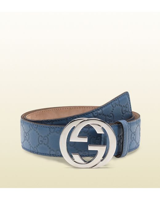 all blue gucci belt