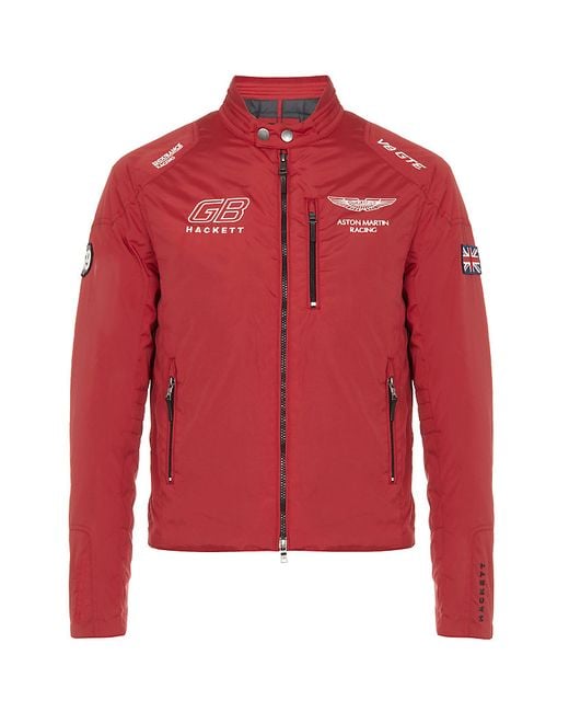 Hackett Aston Martin Racing Jacket in Red for Men | Lyst Canada