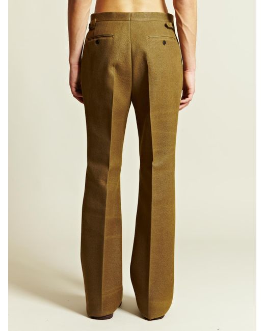 Lanvin Lanvin Mens Large Flare Trousers in Natural for Men