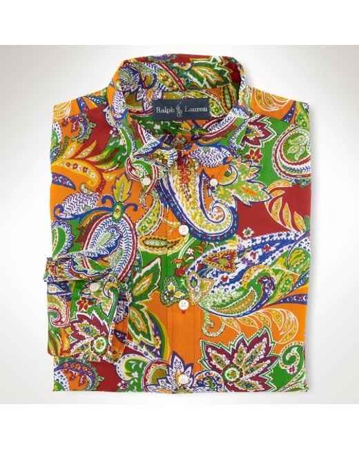 Polo Ralph Lauren Customfit Paisley Shirt for Men | Lyst