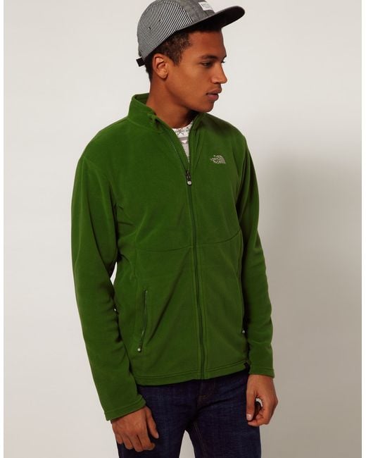 The North Face 100 Glacier Full Zip Fleece Jacket in Green for Men