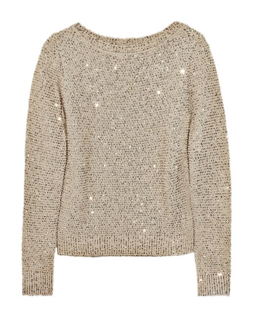 Gold sequin sweater sale