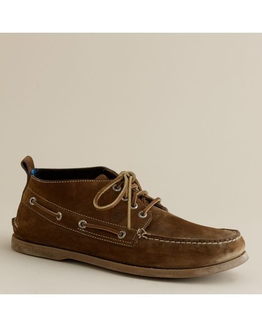 J.Crew Brown Sperry Top-sider® For J.crew Authentic Original Nubuck Chukka Boots for men