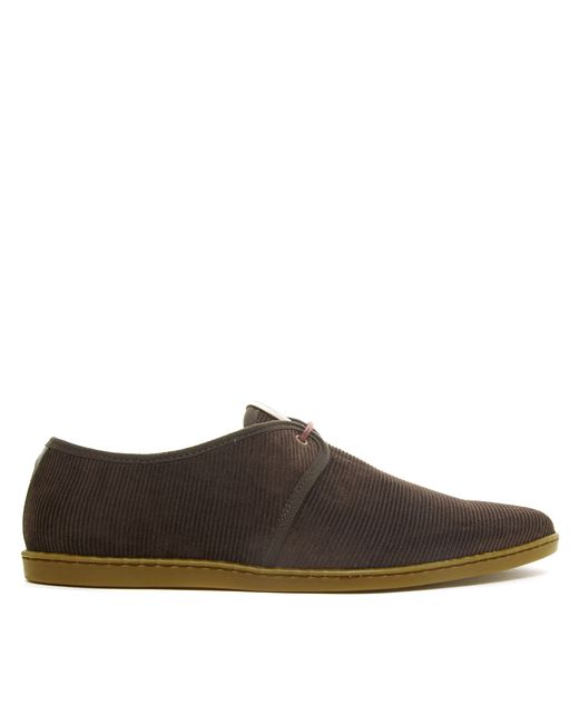 Fred Perry Aldwych Corduroy Shoes in Black for Men | Lyst