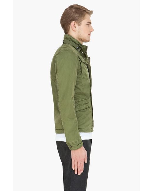 G-Star RAW Army Green Aero Field Jacket for Men | Lyst