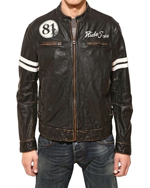Armani jeans outlet leather jacket price