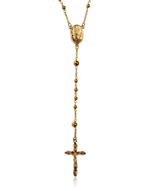 Dolce \u0026 Gabbana Gold Rosary Necklace in 