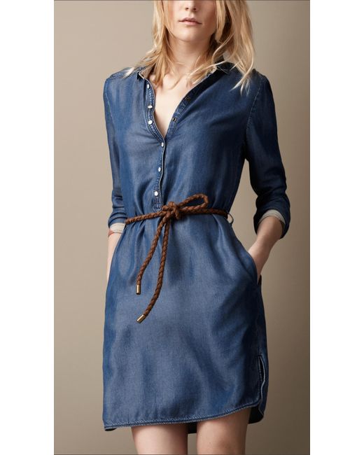Burberry Brit Denim Tunic Dress in 