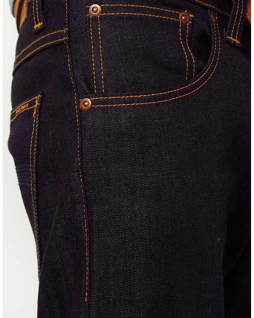 Nudie Jeans Nudie Average Joe Dry Organic Straight Jeans in Blue for Men |  Lyst