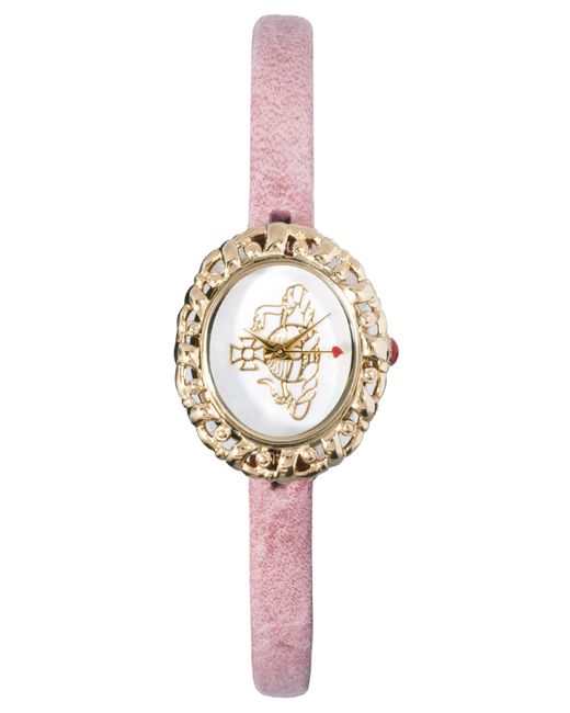 Vivienne Westwood Pink Leather Strap Watch