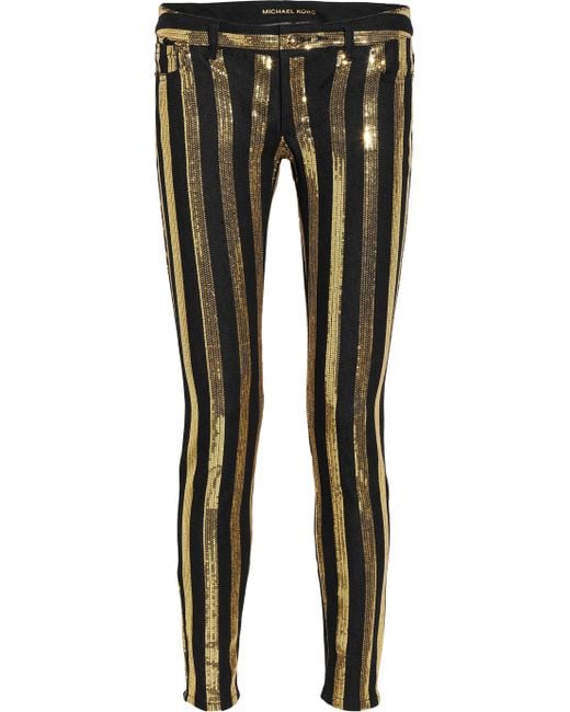 Michael kors store jeans gold