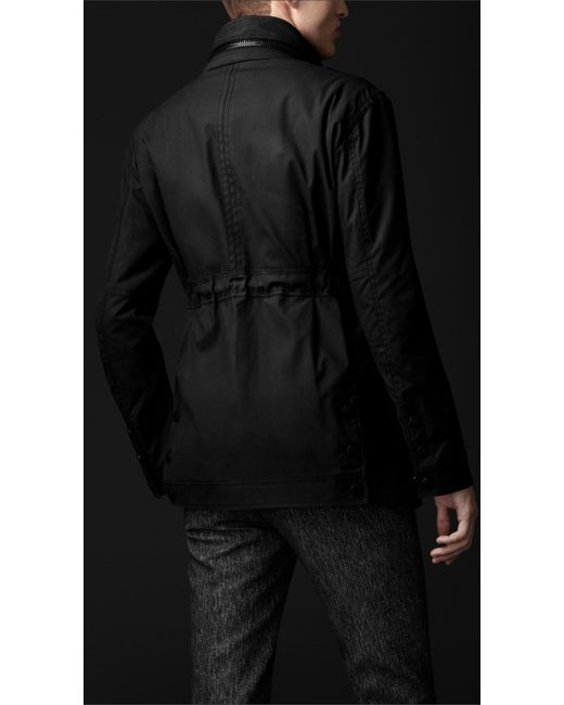 Burberry waxed top cotton field jacket