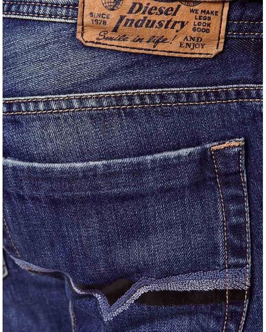 DIESEL Blue Jeans Zatiny 8xr Bootcut for men