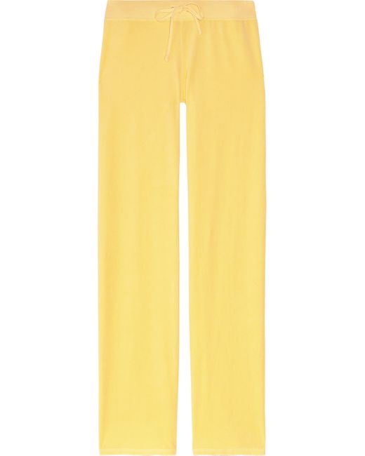 Juicy Couture Yellow Velour Track Pants