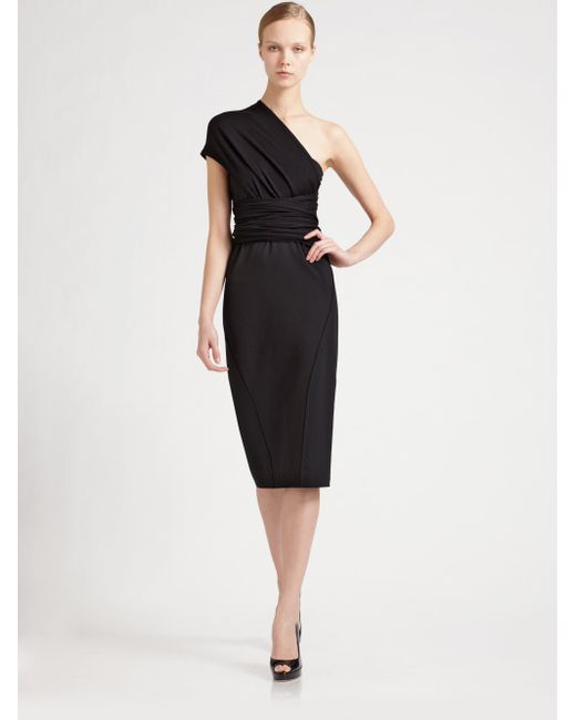 Donna Karan Sculpted Infinity Dress in Black | Lyst