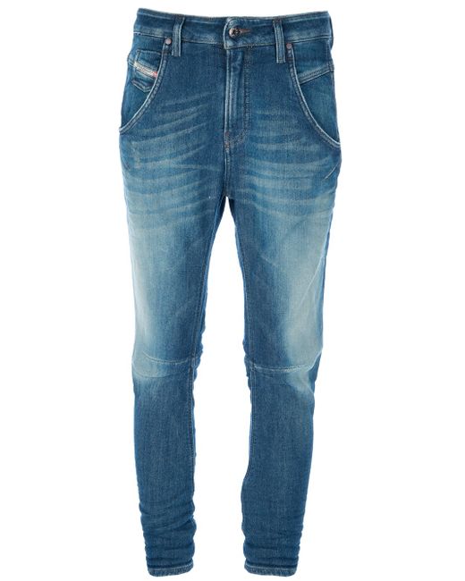 DIESEL Blue Twisted Slim Jeans