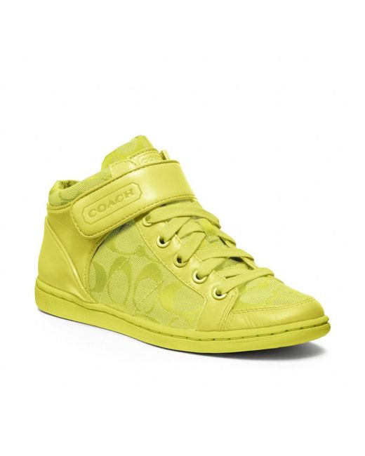 COACH Yellow Zoey Sneaker