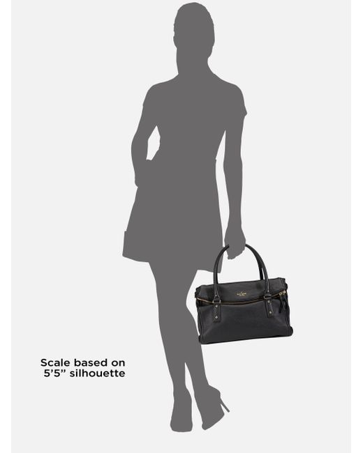Kate Spade Leslie Foldover Top Handle Bag in Black Lyst