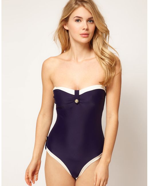 Ted baker striped swimsuit 2025