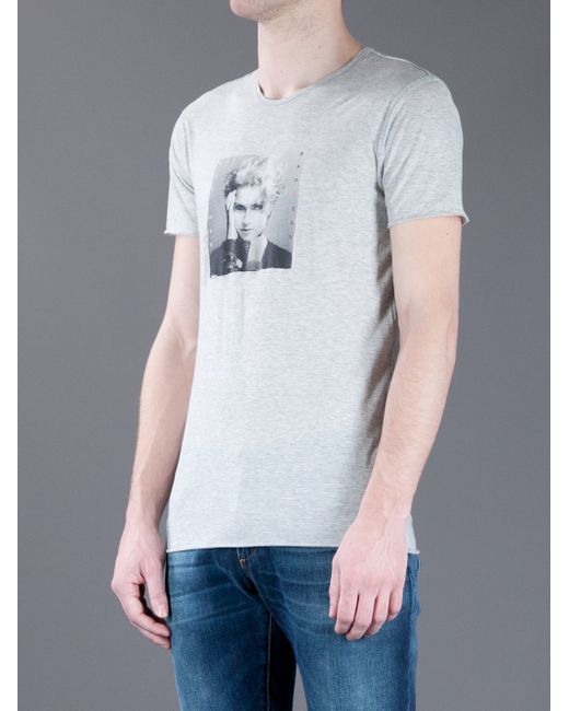 Dolce & Gabbana Printed Madonna T-Shirt in Gray for Men | Lyst