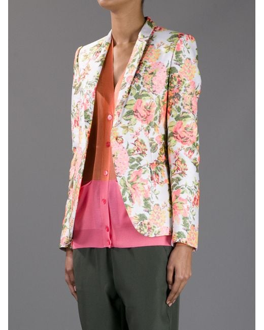 Stella McCartney Floral Blazer in Pink