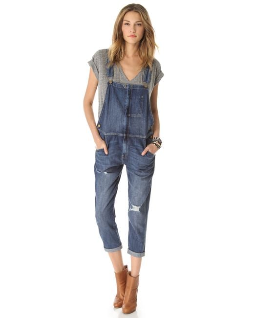 Current/Elliott Blue The Ranch Hand Overalls