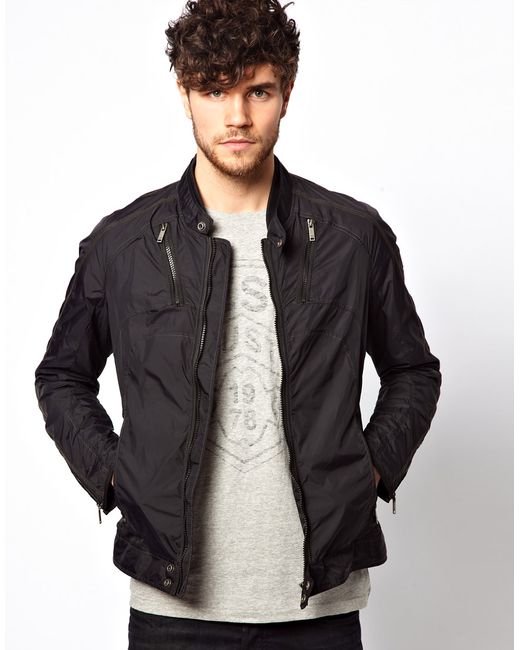 DIESEL Jacket Jurlo Biker in Black for 