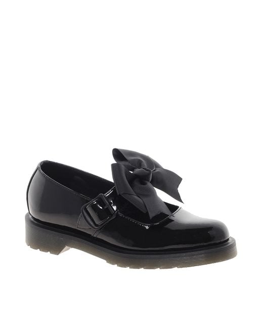 Dr. Martens Black Mariel Bow Mary Jane Shoes