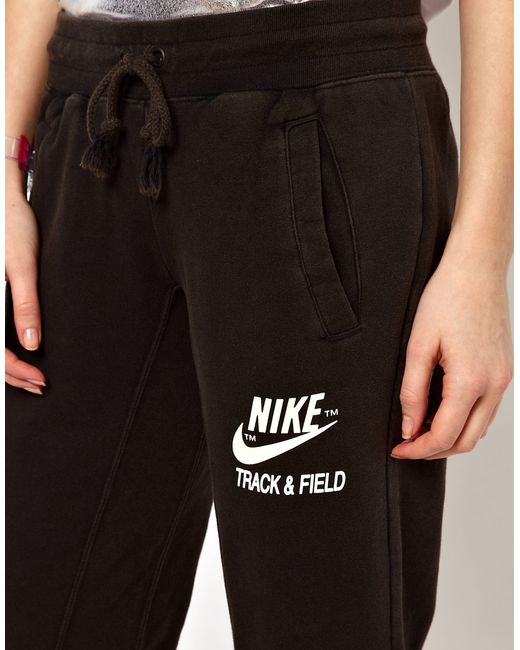 Nike Track Field Sweat Pants in Black | Lyst