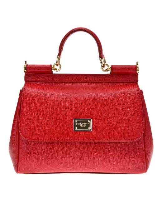 Dolce & Gabbana Red Small Sicily Bag
