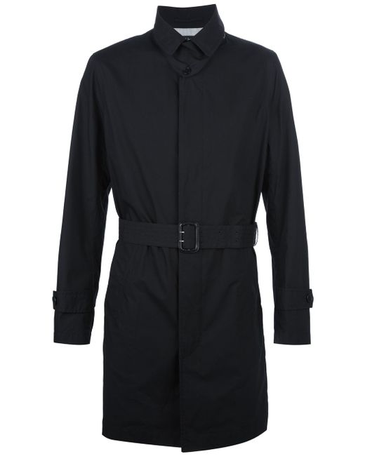 Paul Smith Black Belted Mac Coat for men