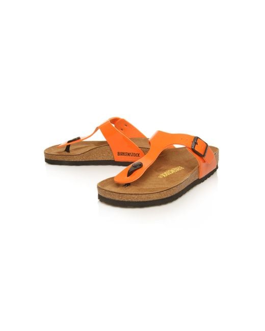 Birkenstock Orange Gizeh Sandals