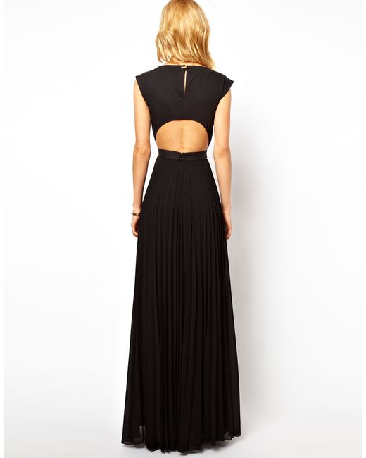 Mango black cheap maxi dress