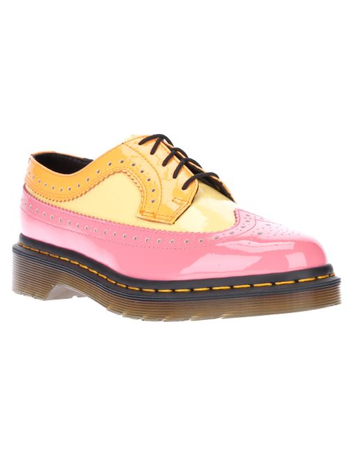 Dr. Martens Pink Colour Block Brogue