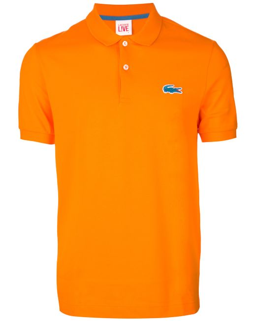 Lacoste L!ive Orange Classic Polo Shirt for men
