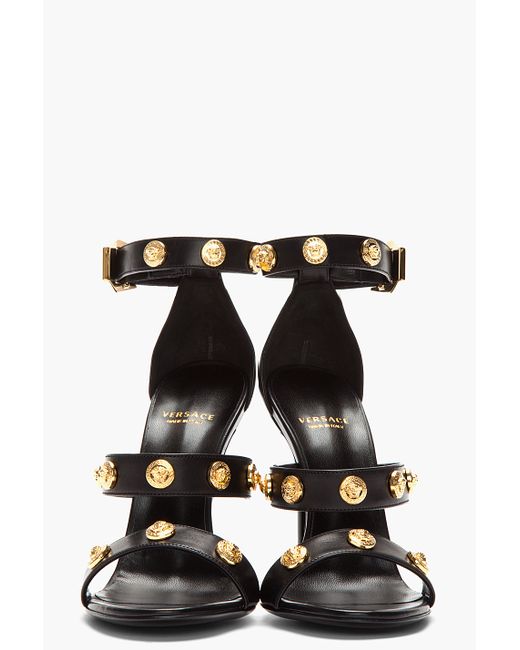 Versace Jeans Couture High heels - black/gold/black - Zalando.ie