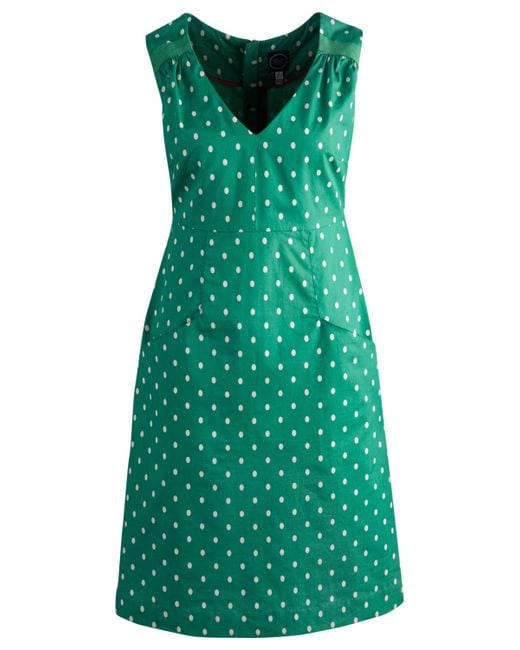 Joules Green Nadine Spot Dress