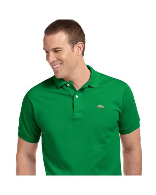 Lacoste Classic Pique Polo Shirt in Green for Men | Lyst