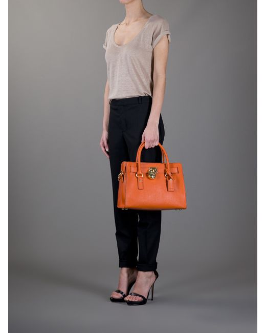 Michael Kors Marlon Shoulder Tote Burnt Orange Purse – rtcshops