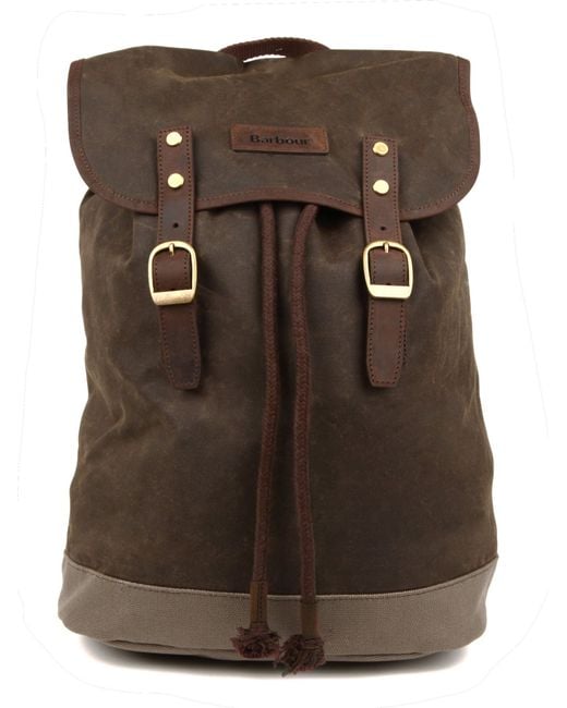 Barbour Brown Beeswax City Backpack for men