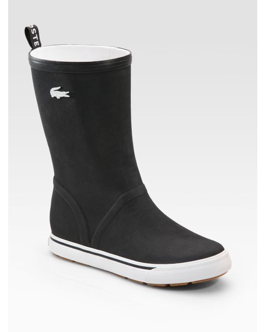 Lacoste Rain Boots in Black for Men | Lyst