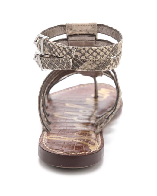 Sam Edelman Gilda Gladiator Sandals in Black/White (Black) Lyst