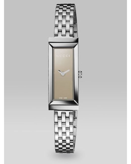 Gucci G-frame Stainless Steel Rectangle 
