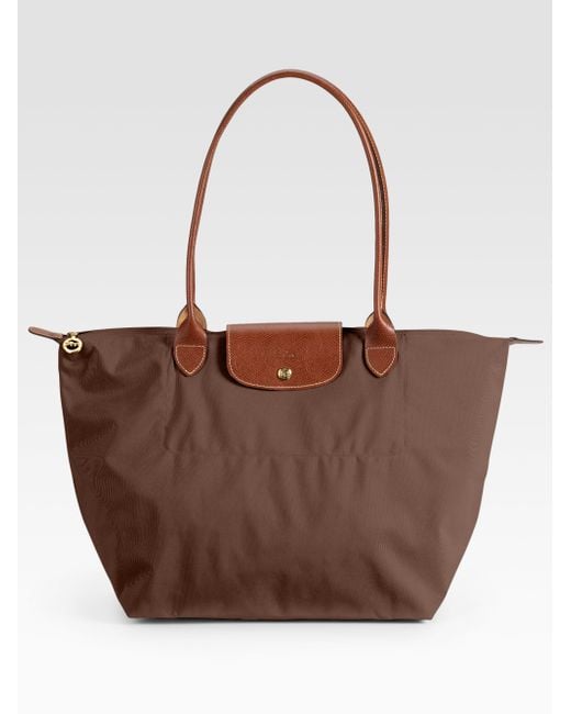 Longchamp Le Pliage Large Tote Bag in Brown Lyst