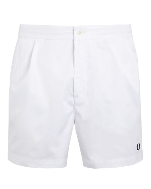 Fred Perry White Tailored Tennis Shorts for men