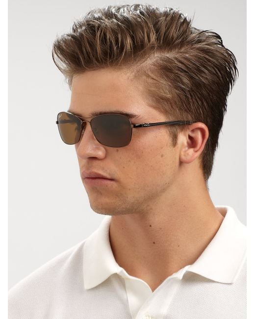 Ray-Ban Aviator Sunglasses 0rb4253 in Brown for Men | Lyst